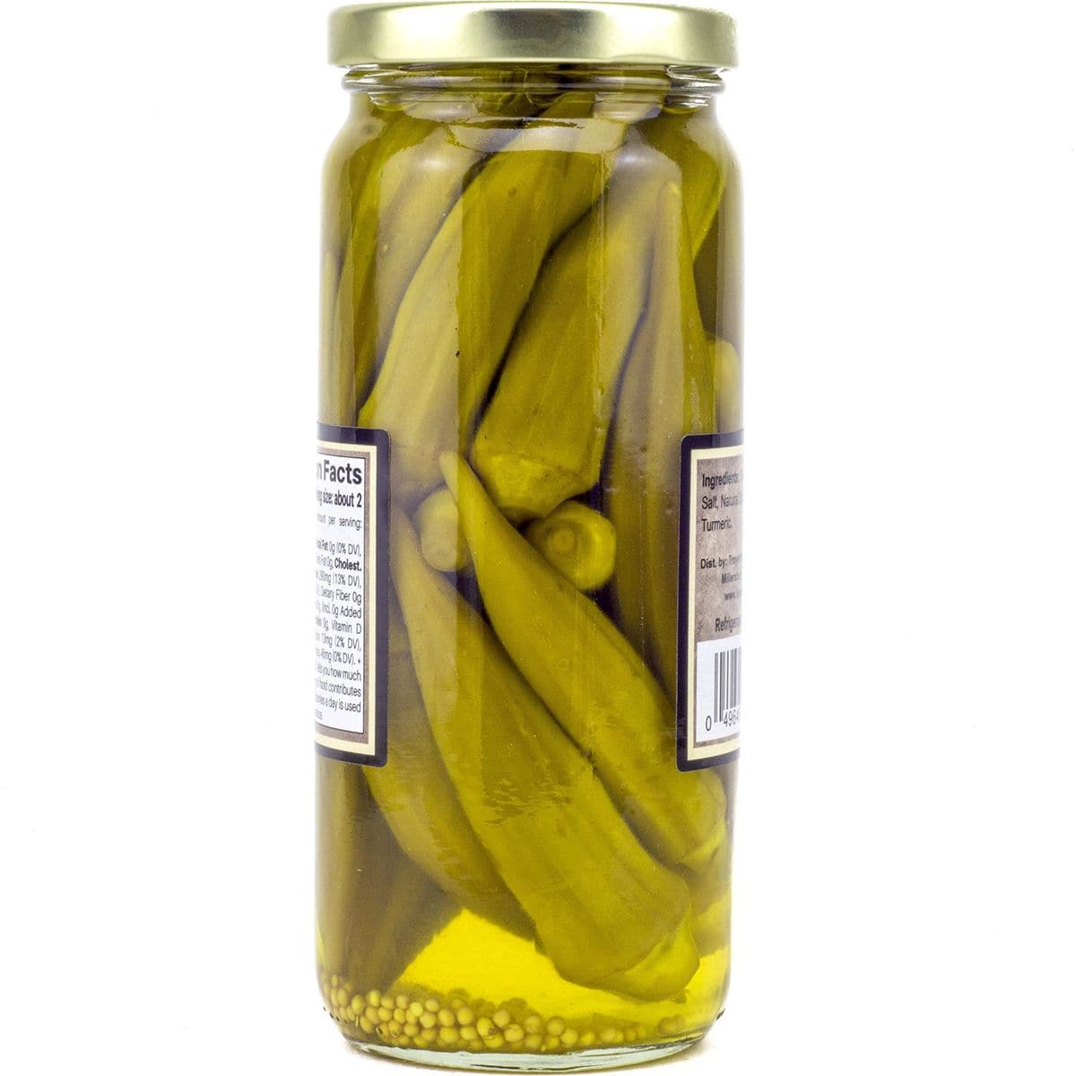 Amish Wedding Hot and Mild Pickled Okra Variety Pack 32 Ounces Pack of 2