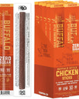 The New Primal All Natural Chicken Sticks, Buffalo Style, Keto & Gluten Free Healthy Snacks for Adults, Sugar Free Low Carb Snack, Paleo, 9g Protein, 60 Calories Buffalo Chicken, 20 Count