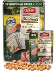 Gefen Organic Whole Roasted  Peeled Chestnuts 123oz 15 Pack Perfect Grab n Go Snack  Keto Freindly  Certified Kosher Including Passover