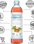 Napa Hills Wine Antioxidant Water  Flavored Wine Water NonAlcoholic Resveratrol Enriched Drink  No Wine Taste No Carbs No Calories Sugar Free Peach Grigio 338 Fl Oz Pack of 8