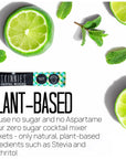 RSVP Skinnies Mojito Twist  Zero Sugar Mixer for Cocktails or Mocktails  No Aspartame Gluten Free and All Natural Mojito Drink Mix 4 boxes24 packets