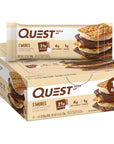 Quest Nutrition S'mores Protein Bar, High Protein, Low Carb, Gluten Free, Keto Friendly, 12 Count