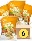 Awsum Snacks SUPERCEREAL  Certified USDA Organic Vegan Gluten Free NonGMO Kosher GrainFree and SugarFree Cereals  Healthy Snacks  Puffed Quinoa cinnamon 6 packs