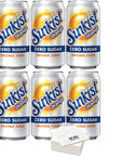 Sunkist Zero Sugar Orange Soda 12oz Cans Pack of 6 with Bay Area Marketplace Napkins