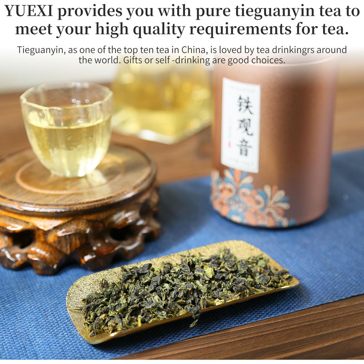 Yuexi Anxi Tieguanyin Tea Tie Guan Yin Oolong Tea Iron Goddess Oolong Tea Loose Leaf Chinese Tea High Mountain oolong Tea Orchid Oolong Tea 0ªÁÂó S&quot;9 L&quot;6 529oz150g