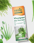 Vedic Juices Premium Quality Aleo Vera Juice Drink with Wheatgrass  169 fl oz Pack of 1  Ideal for Daily Use