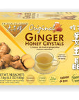 Prince of Peace Instant Ginger Honey Crystals 10 Sachets  Instant Hot or Cold Beverage  Easy to Brew Ginger and Honey Crystals