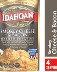 Idahoan Smokey Cheese  Bacon Mashed Potatoes 4 oz Pack of 12