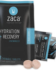 Zaca Recovery Chewable Supplement | Hydration + Recovery | Party, Travel, Exercise & Altitude | Sugar Free & Gluten Free | Mixed Berry, 6 Packs = 12 Tablets