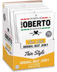 Oh Boy Oberto Classics Thin Style Original Beef Jerky 12 Ounce Pack of 8