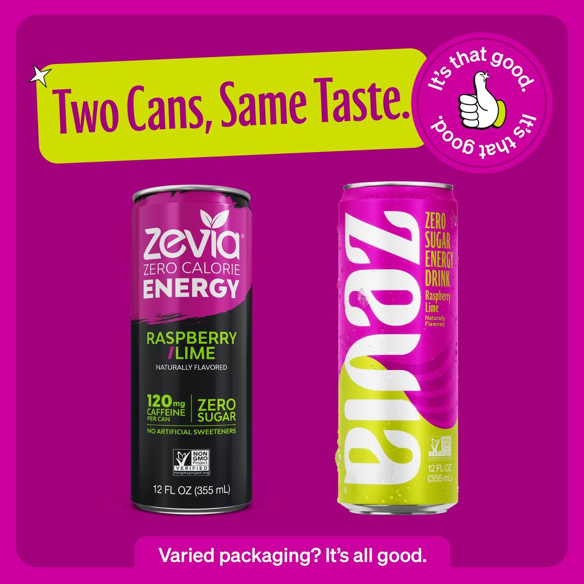 Zevia Zero Calorie Energy Drink 4Flavor Classic Variety Pack 12 Ounce Cans Pack Of 12