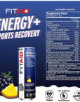 FITAID ENERGY, 200mg Natural Caffeine - 12 Fl Oz (Pack of 24)