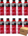 Powerade Fruit Punch Sports Drink 20oz Pack of 10 Total of 200 Oz