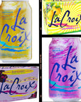 LaCroix Sparkling Water Variety Pack 12 Fl Oz Cans  6 Pack With drinkolin straws By Drinkolin