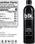 blk Natural Mineral Alkaline Water 169 oz 500 mL 12 Pack 8 pH Water Bioavailable Fulvic  Humic Acid Extract Trace Minerals Electrolytes to Hydrate Repair  Restore Cells