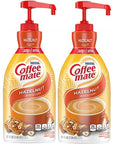 Nestle Coffee mate Coffee Creamer Hazelnut Concentrated Liquid Pump Bottle Non Dairy No Refrigeration 507 Fl Oz Pack of 2