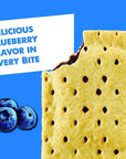 Pop Tarts Unfrosted Blueberry Flavour 2 Box SimplyComplete Bundle 16 Total Kids Snack Value Pack Snacking at Home School Office or with Family Friends