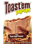 Toastem PopUps Brown Sugar Cinnamon Toastem Toaster Pastries 6 count 4 pack