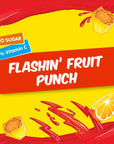 HiC Flashin Fruit Punch Singles To Go Zero Sugar Powdered Drink Mix Excellent Source Of Vitamin C 8 Count Pack Of 12