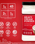 Hoosier Hill Farm Heavy Cream Powder 2LB Pack of 1