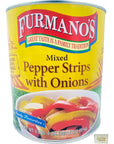 Furmanos Mixed Pepper Strips with Onions  102 oz