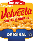 Velveeta Original Shells  Cheese 5 oz Microwavable Bowl