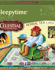 Sleepytime Herbal Tea by Celests 40 Count  CaffeineFree Calming Blend for Relaxation and Better Sleep Throat Comfort Valerian Root Dandelion  40 Tea Bags  Createandbundle Sticker