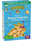 Annie's Organic Birthday Cake Bunny Graham Snacks, 7.5 oz.