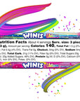 Chewy Candy Swirl  Winis Unicorn Cotton Candy Flavored  Sharing Size 43 Oz Bag  11 Pieces