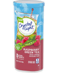 Crystal Light Green Tea Raspberry Drink Mix 20 Pitcher Packets 4 Canisters of 5