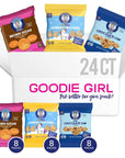 Goodie Girl Snack Pack Variety Pack Magical Animal Crackers Mini Chocolate Chip  Brown Sugar  Gluten Free Peanut Free Pack of 24