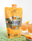 Lt Blenders Peach Bellini in a Bag  Wine Slushie Mixes  Each Bag Makes 12 Gallon of Frozen Peach Bellini Mix  NonGMO Wine Freezer mix  Make with Wine Liquor or as a Mocktail  Pack of 4