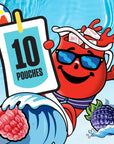 KoolAid PoolAid Berry Splash Artificially Flavored Drink 10 ct Box 6 oz Pouches packaging may vary