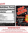 Pop Rocks Candy Variety Pack - All 9 Flavors - Nostalgic 90s Candy for Parties - Old School Popping Candy - All 9 Pop Rock Candy Flavors - Bundle with WhataBundle! Pocket Bag (9 Pack)