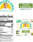 Newmans Own Organic Green Tea May Aid in Digestive Health Green Tea with 40 Individually Wrapped Tea Bags USDA Certified Contains Caffeine Brew Hot 40 Count Pack of 6