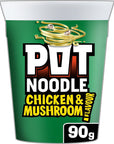 Pot Noodle Chicken and Mushroom 90 g (Pack of 12)