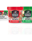 Quaker Health Warrior Grains & Seeds Oatmeal, 2 Flavor Variety Pack, 2.11 Oz Cups, Pack of 12