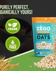 Unrivaled Taste and Nutrition of Old Fashioned Oats Includes Zego Gluten Free Organic Rolled Oats  Double Protein Old Fashioned Oatmeal 14 oz Organic Rolled Oats Comes with GOOD FOR MY HOME Box