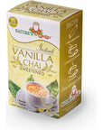 Natures Guru Instant Vanilla Chai Tea Drink Mix Sweetened 10 Count Pack of 1 Single Serve OntheGo Drink Packets