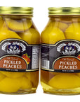 Amish Wedding Pickled Peach Halves 32oz Pack of 2