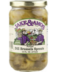 Jake  Amos Pickled Dill Brussels Sprouts 16 Oz Jar 3 JarsL8