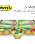 Motts No Sugar Added Applesauce 39 Oz Cups 72 Count 12 Packs Of 6 Good Source Of Vitamin C No Artificial Flavors