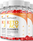 Impact Keto ACV Gummies Advanced - Official Formula - 300 Gummies (5 Pack)