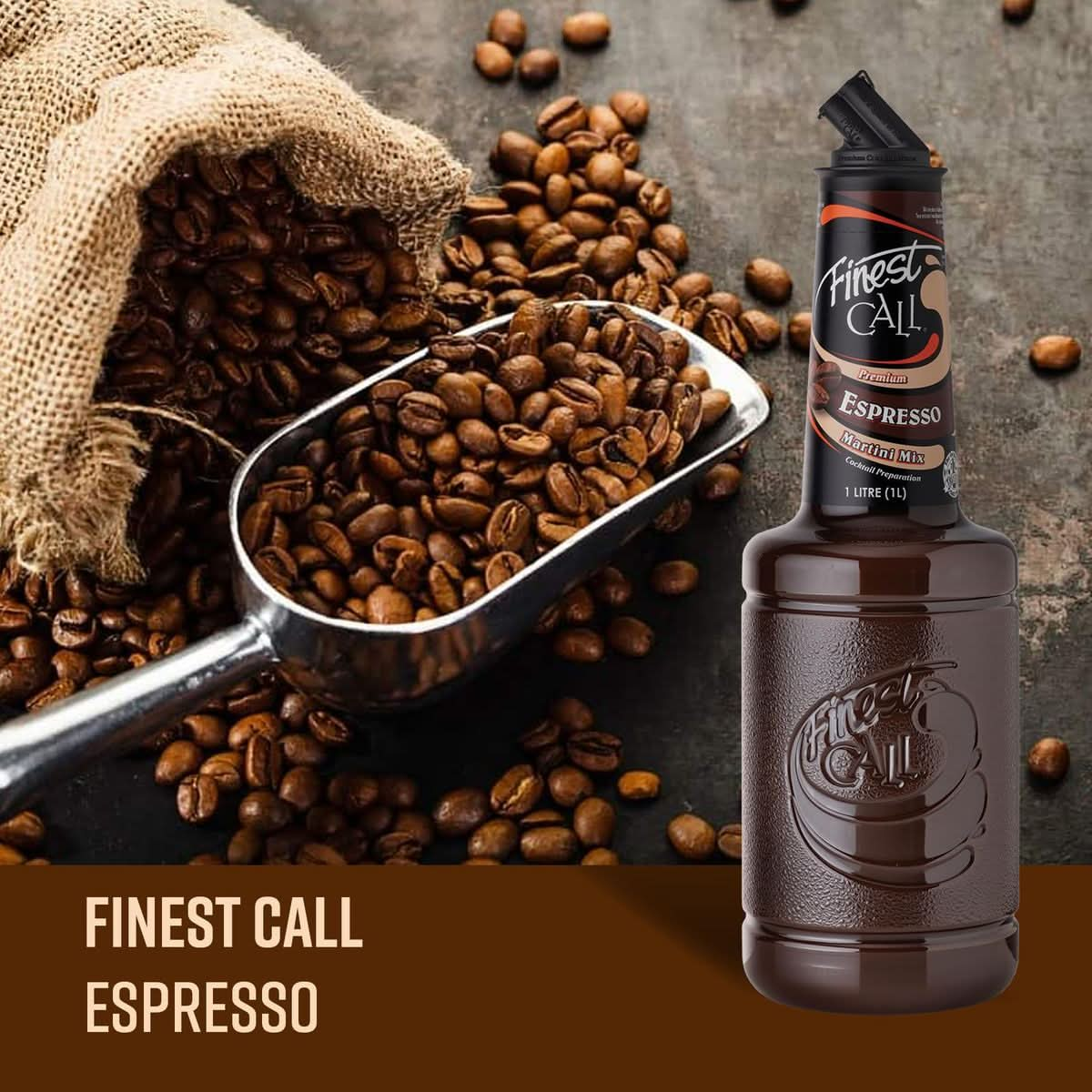 Finest Call Premium Espresso Martini Drink Mix 1 Liter Bottle 338 Fl Oz Individually Boxed