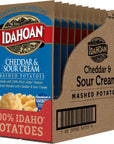 Idahoan Cheddar  Sour Cream Mashed Potatoes 4 oz Pack of 12