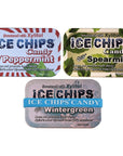 ICE CHIPS Candy 3 Pack Assortment Peppermint Wintergreen Spearmint