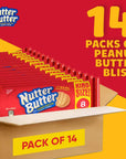 Nutter Butter Peanut Butter Sandwich Cookies King Size  14 Pack of 35 oz Snack Packs with 8 Cookies per Pack  Perfect for Sharing and Snacking Anytime Thanksgiving Dinner Cookies