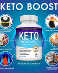 Keto Boost Diet Pills Ketosis Supplement - Natural Exogenous Keto Formula Support Energy & Focus, Advanced Ketones for Ketogenic Diet, Keto Diet Pills, for Men Women