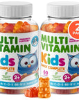 Kids Multivitamin Gummies 14 Essential Vitamins Daily Supplement for Ages 2+ Vitamin A, C, D, E Vegetarian B6 & B12, Zinc, Biotin Gummy Multivitamins for Children - All Natural Chewables (120 Count)