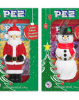 Santa Pez and Snowman Pez Ornament Gift Box 2 Pack- Christmas Pez Candy